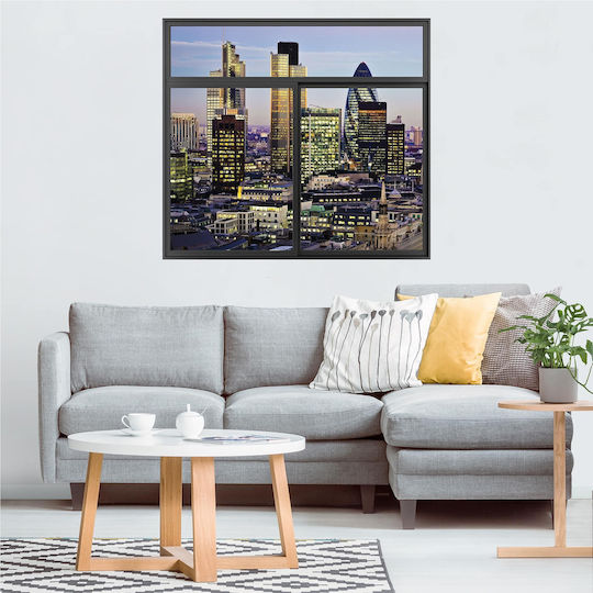 Dreidimensionales Wandsticker London City 100x111cm