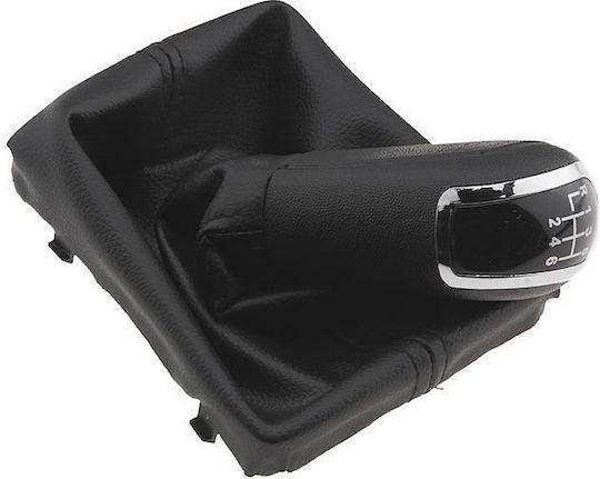 Nty Mâner Burduf Levier Viteză Audi A4 B6 02-08 Audi A4 B7 04-08 6 Trepte Negru Crom Gzb-au-005