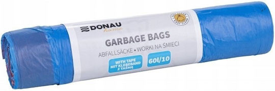 Donau Trash Bags Capacity 60lt 72x57cm 10pcs Blue