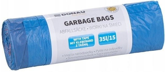 Donau Trash Bags Capacity 35lt 15 Pieces Blue