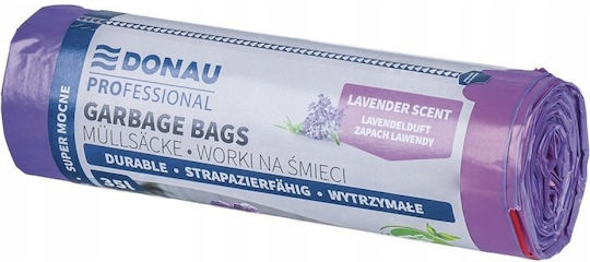 Stella Aromatic Trash Bags Capacity 35lt with Drawstring 57x52cm 15pcs Purple