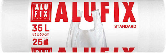 Alufix Müllsäcke 35l mit Griffen 60x53cm 25 Stück Weiß