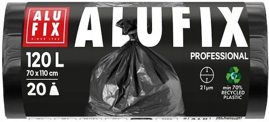 Alufix Trash Bags Capacity 120lt 110x70cm 20pcs Black