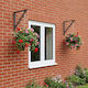 vidaXL Heavy-Duty Shelf Brackets Made of Stainless Steel in Brown Colour 210x210mm 12 Pieces 42038931