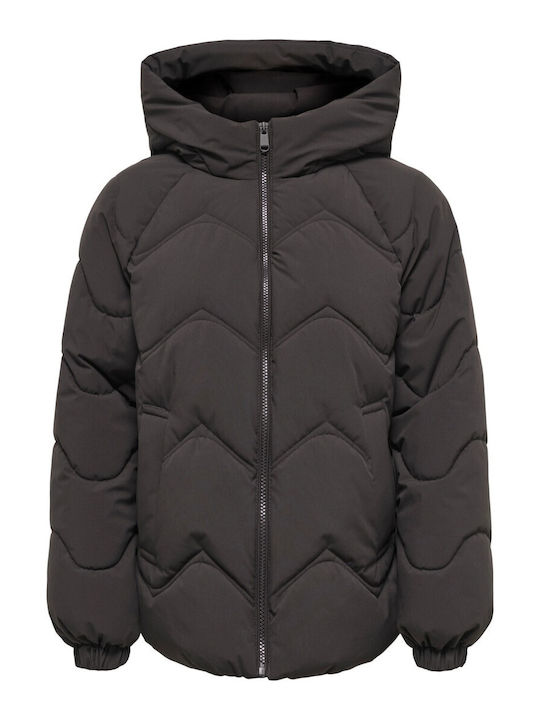 Jdy Kurzes Damen Puffer Jacke Braun