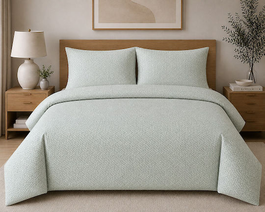 Hatzitex Παπλωματοθήκη Ημίδιπλη 195x235 Green
