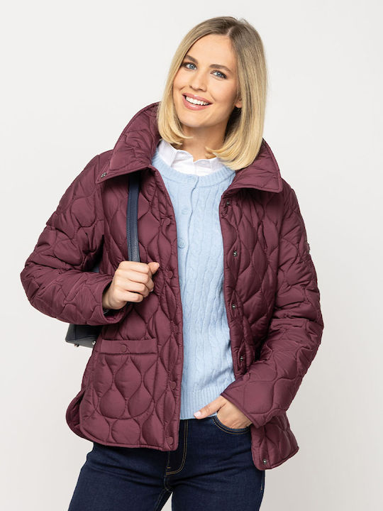 Heavy Tools Women's Jacket for Winter Burgundy