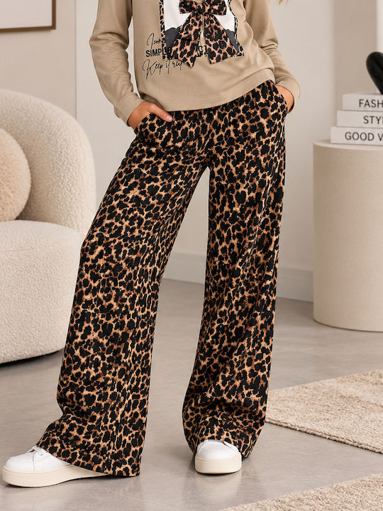 Energiers Kids Trousers Multicolour Leopard