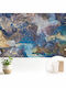 Blue Wall Wallpaper 104x70cm