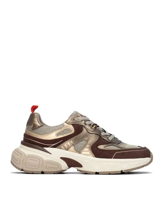 Vegan Women's Chunky Sneakers Brown