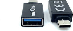 Maxlife 176OEM0002302 USB-C male σε USB-A female