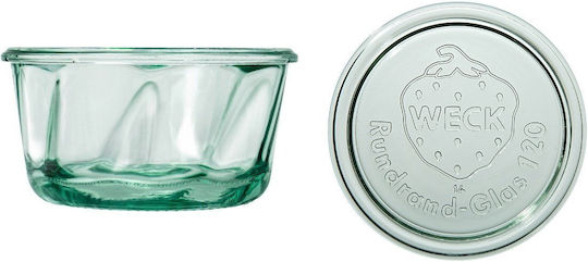 Weck Set of 6 General Use Glass Transparent Jars with Lid 450ml 6 Pieces