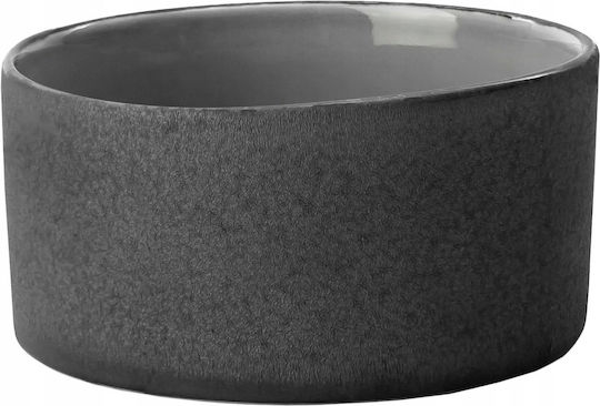 Duka Duka Servierschale Rund aus Porzellan Grau mit Durchmesser 9cm