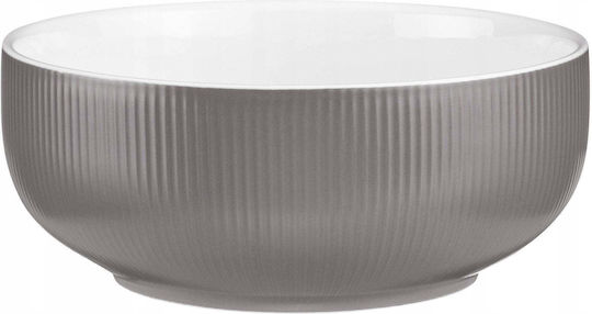 Verlo Round Porcelain White Serving Bowl With Diameter 25.5cm