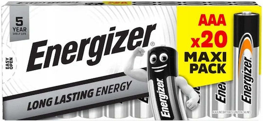 Energizer Philips Alkaline-Batterien AAA 1,5V 20 Stück