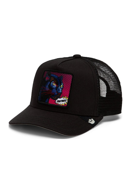 Kinder Kappen Jockey Popart Panther Mini Panther Schwarz Goorin Bros