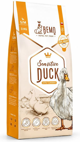 Dog Food 3kg Dry Dog Food for Small & Medium Breeds with Duck