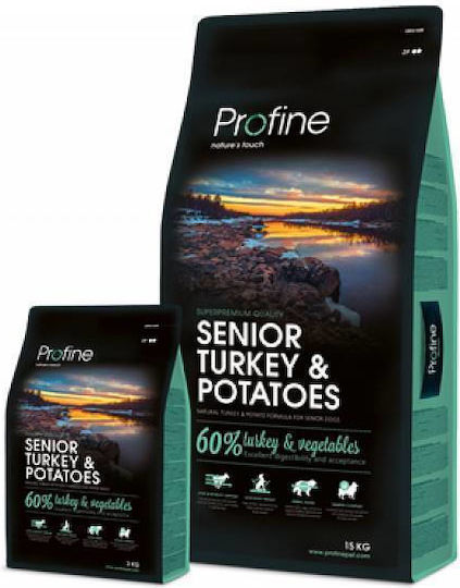 Profine 12kg Ξηρά Τροφή για Ηλικιωμένους Σκύλους με Γαλοπούλα και Πατάτες