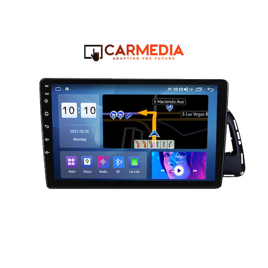 Carmedia Автомобилна Аудио Система за Audi Q5 2008-2018 Bluetooth USB WiFi GPS Apple CarPlay Android Auto с Touch Screen 9"
