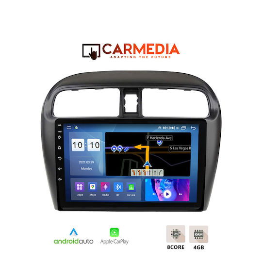 Carmedia Автомобилен Аудио Система За Mitsubishi Space Star 2020 Bluetooth USB WiFi GPS Apple CarPlay Android Auto С Touch Screen 9"