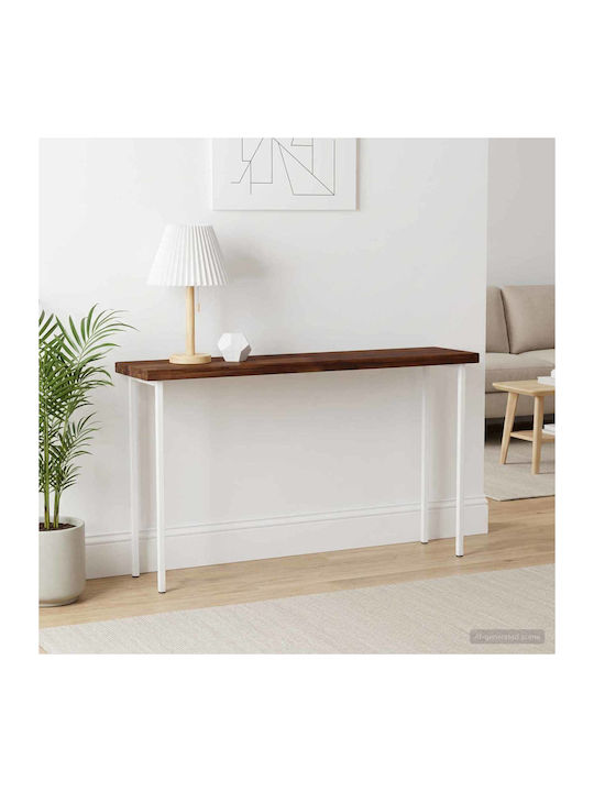 vidaXL Rectangular Table Surface Made of Solid Wood in Brown Colour 130x30x3cm 938176