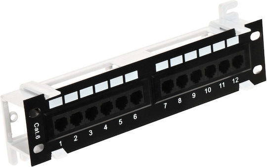Delta Patch Panel Rj-45 Pp10-12 Rj 6 10"