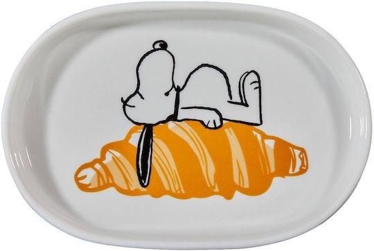 Butlers Peanuts Πιάτο Ρηχό από Πορσελάνη Λευκό με Διάμετρο 14cm