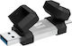 Silicon Power C51 128GB USB 3.2 Флашка с USB-C Сребриста