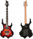 V-tone Electric Guitar Set with HH Pickups Arrangement Black with Case