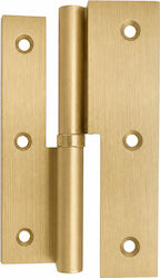 Corner Brass Door Hinge 120mm Matte Gold Metalo...