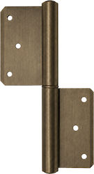 Портадела месингова 100mm мат антик Metalor 200...