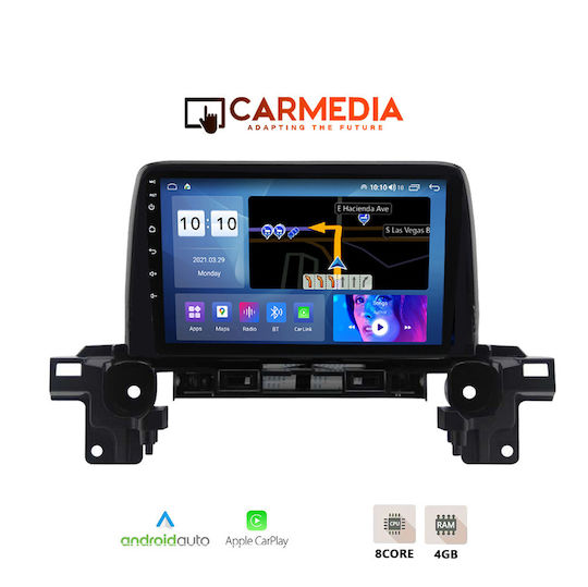 Carmedia Автомобилна Аудио Система за Mazda CX-5 2017-2024 (Bluetooth/USB/WiFi/GPS/Apple CarPlay/Android Auto) с Touch Screen 9"