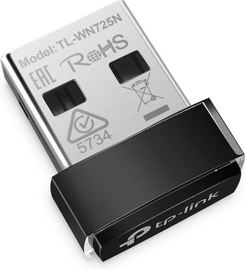 TP-LINK TL-WN725N USB Мрежов Адаптер с Безжична Wi‑Fi Връзка 150Mbps (v3)