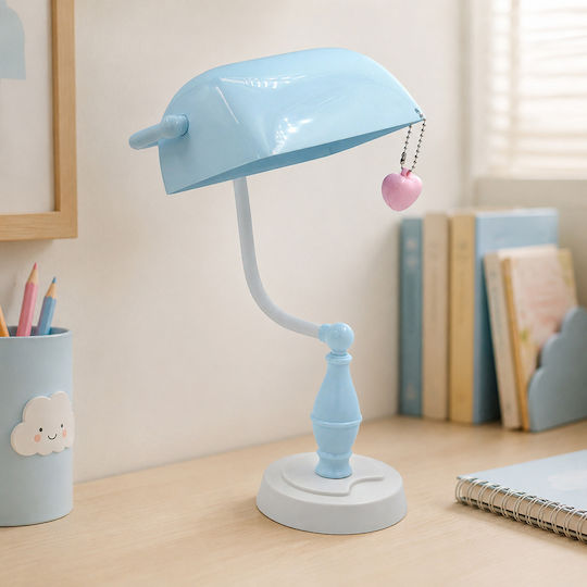 Keskor Kinder Tischlampe Blau 30x20x16cm