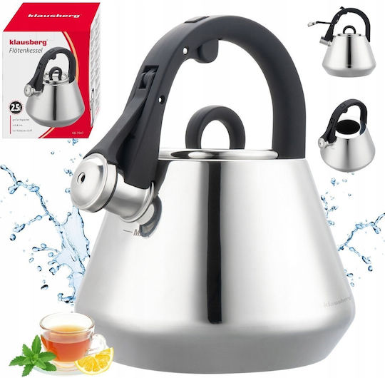 Klausberg Stainless Steel Grey Boiler 2500ml