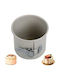 KING Hoff Formă de Patiserie pentru Tort din Oțel Inoxidabil cu Bază Detașabilă 16x16cm