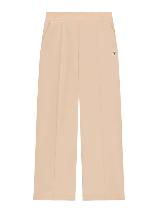 Guess High Waist Sweatpants Beige
