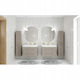 Cersanit Bathroom Vanity Unit With Sink M60xD41.8xH54cm Fume Matt