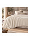 My Home Luxury Κουβέρτα Fleece Υπέρδιπλη 220x240εκ. Εκρού