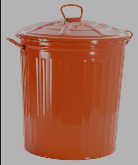 Atmosphere Metallic Waste Bin 40lt Orange