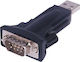 Premiumcord Προσαρμογέας Usb Rs-232 Μετατροπέας Usb 2.0 Com Db9m Chipset Ftdi Μαύρο Ku2-232a