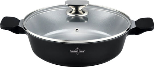 Swiss Haus Aluminum Pan with Lid with Non-Stick Coating 40cm Swiss Haus Aluminum Pan with Lid with Non-Stick Coating 40cm