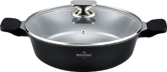 Swiss Haus Aluminum Pan with Lid with Non-Stick Coating 34cm