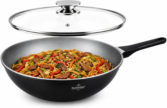 Swiss Haus Aluminum Pan with Lid with Non-Stick Coating 28cm Swiss Haus Aluminum Pan with Lid with Non-Stick Coating 28cm