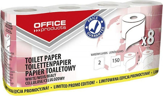 Office Products Hârtie Igienică 8 Role 2 Foi 8 Pachete