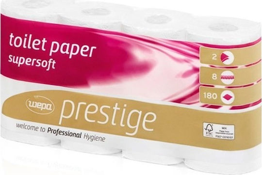 Wepa Toilettenpapier 8 Rollen 2 Lagen (150gr/Rolle)