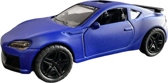 Replica model Toyota Supra albastră cu sunet lumini uși care se deschid scară 1:43