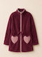 Noidinotte Winter Women's Robe Burgundy