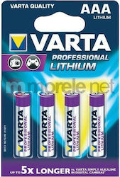 Varta Professional Μπαταρίες Λιθίου AAA 4τμχ Varta Professional Μπαταρίες Λιθίου AAA 4τμχ