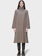 Damenmäntel Beige mit Knöpfen